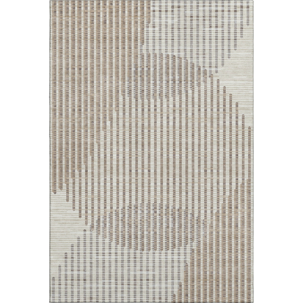 Piper Looms Mayfield Circles AMF1001 Beige Machine Washable Area Rug main image