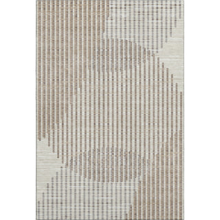 Piper Looms Mayfield Circles AMF1001 Beige Machine Washable Area Rug main image