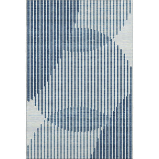 Piper Looms Mayfield Circles AMF1001 Blue Machine Washable Area Rug main image