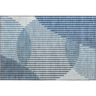 Piper Looms Mayfield Circles AMF1001 Blue Machine Washable Area Rug Scatter Main Image