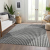 Piper Looms Mayfield Circles AMF1001 Charcoal Machine Washable Area Rug Lifestyle Image Feature