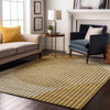 Piper Looms Mayfield Circles AMF1001 Gold Machine Washable Area Rug Lifestyle Image Feature