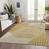 Piper Looms Mayfield Circles AMF1001 Gold Machine Washable Area Rug Lifestyle Image Feature