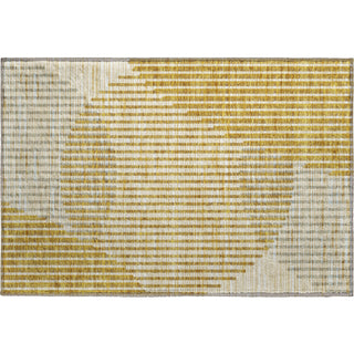 Piper Looms Mayfield Circles AMF1001 Gold Machine Washable Area Rug Scatter Main Image