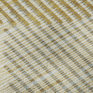 Piper Looms Mayfield Circles AMF1001 Gold Machine Washable Area Rug Swatch Image