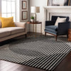 Piper Looms Mayfield Circles AMF1001 Gray Machine Washable Area Rug Lifestyle Image Feature