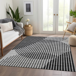 Piper Looms Mayfield Circles AMF1001 Gray Machine Washable Area Rug Lifestyle Image Feature