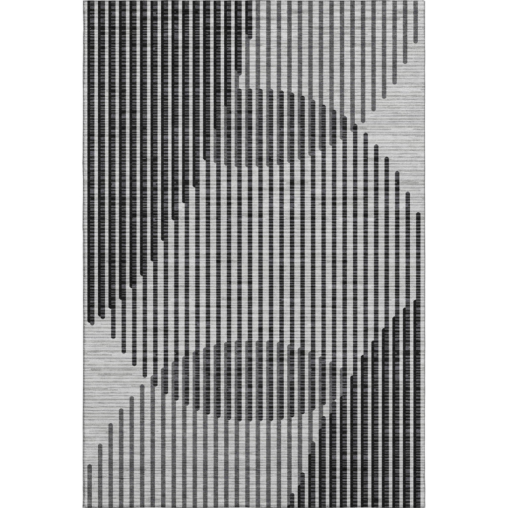 Piper Looms Mayfield Circles AMF1001 Gray Machine Washable Area Rug main image