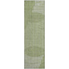 Piper Looms Mayfield Circles AMF1001 Green Machine Washable Area Rug Runner Main Image