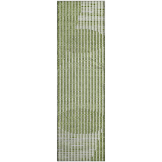 Piper Looms Mayfield Circles AMF1001 Green Machine Washable Area Rug Runner Main Image