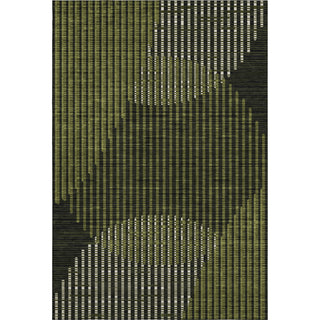 Piper Looms Mayfield Circles AMF1001 Olive Machine Washable Area Rug main image