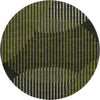Piper Looms Mayfield Circles AMF1001 Olive Machine Washable Area Rug Round Main Image