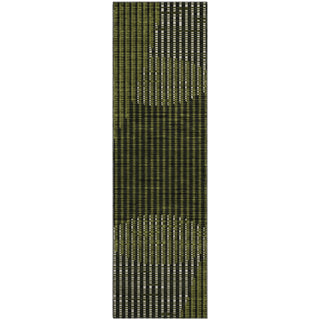 Piper Looms Mayfield Circles AMF1001 Olive Machine Washable Area Rug Runner Main Image