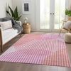 Piper Looms Mayfield Circles AMF1001 Pink Machine Washable Area Rug Lifestyle Image Feature