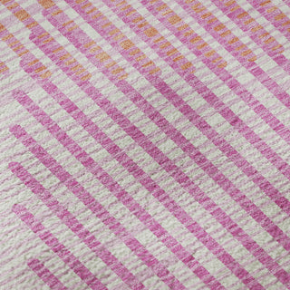 Piper Looms Mayfield Circles AMF1001 Pink Machine Washable Area Rug Swatch Image