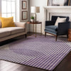 Piper Looms Mayfield Circles AMF1001 Purple Machine Washable Area Rug Lifestyle Image Feature