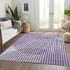 Piper Looms Mayfield Circles AMF1001 Purple Machine Washable Area Rug Lifestyle Image Feature