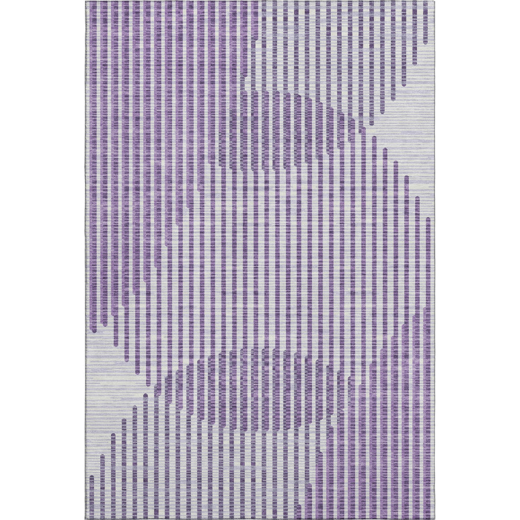 Piper Looms Mayfield Circles AMF1001 Purple Machine Washable Area Rug main image