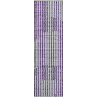 Piper Looms Mayfield Circles AMF1001 Purple Machine Washable Area Rug Runner Main Image