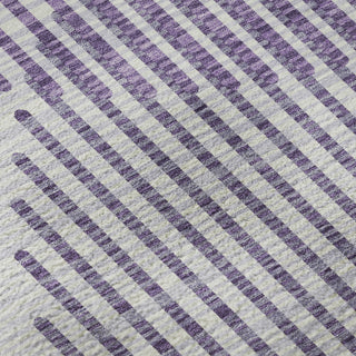 Piper Looms Mayfield Circles AMF1001 Purple Machine Washable Area Rug Swatch Image