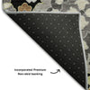 Piper Looms Mayfield Oriental AMF1002 Black Machine Washable Area Rug Backing Image
