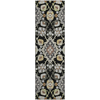 Piper Looms Mayfield Oriental AMF1002 Black Machine Washable Area Rug Runner Main Image
