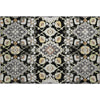 Piper Looms Mayfield Oriental AMF1002 Black Machine Washable Area Rug Scatter Main Image