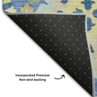 Piper Looms Mayfield Oriental AMF1002 Blue Machine Washable Area Rug Backing Image