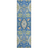 Piper Looms Mayfield Oriental AMF1002 Blue Machine Washable Area Rug Runner Main Image
