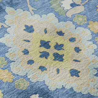 Piper Looms Mayfield Oriental AMF1002 Blue Machine Washable Area Rug Swatch Image