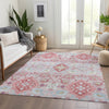 Piper Looms Mayfield Oriental AMF1002 Blush Machine Washable Area Rug Lifestyle Image Feature