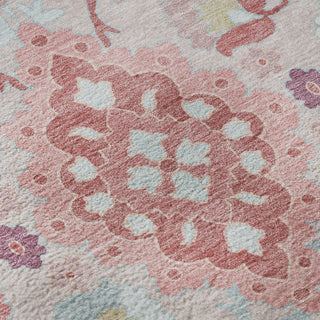 Piper Looms Mayfield Oriental AMF1002 Blush Machine Washable Area Rug Swatch Image