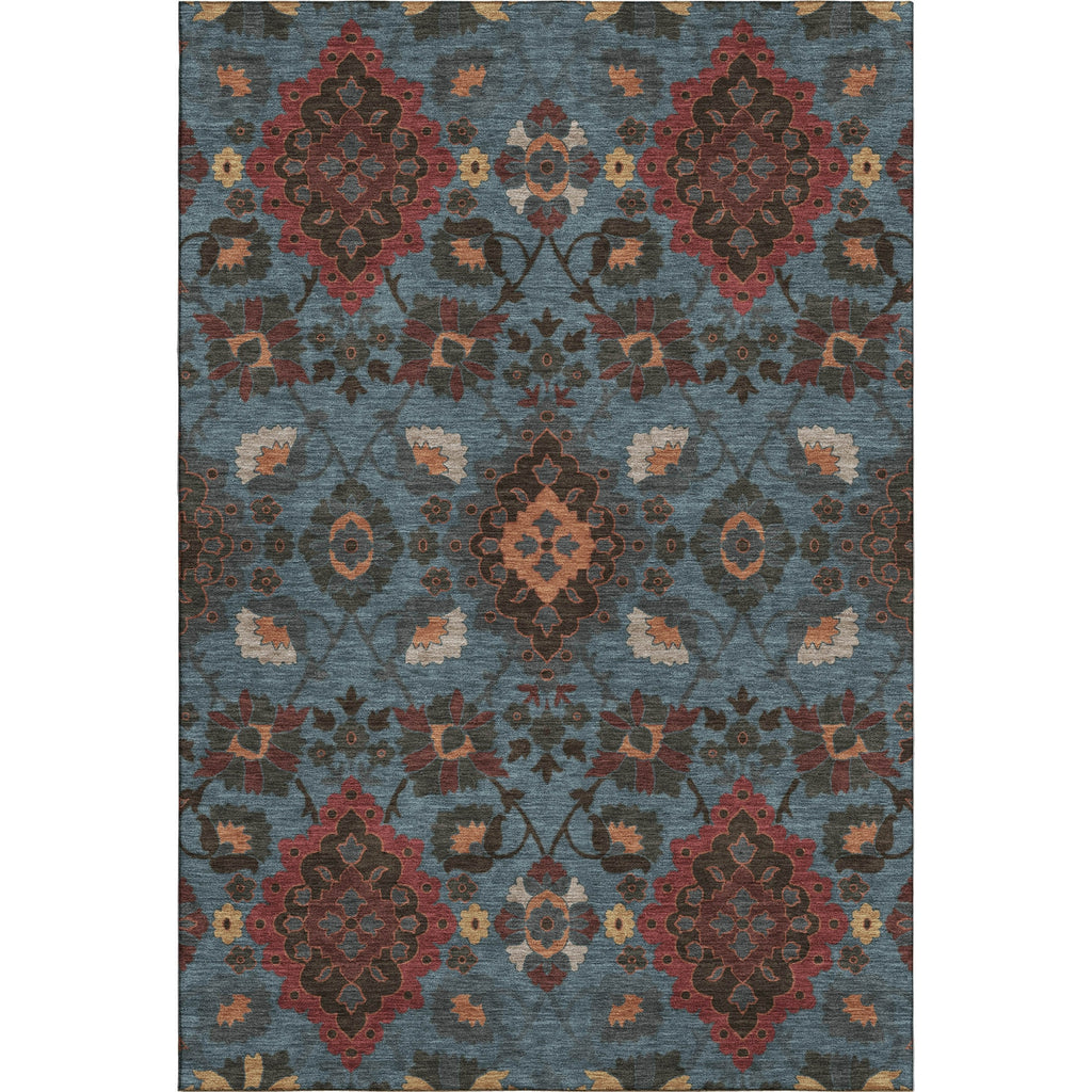 Piper Looms Mayfield Oriental AMF1002 Denim Machine Washable Area Rug main image