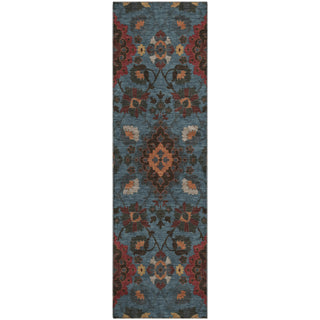 Piper Looms Mayfield Oriental AMF1002 Denim Machine Washable Area Rug Runner Main Image