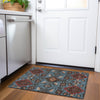 Piper Looms Mayfield Oriental AMF1002 Denim Machine Washable Area Rug Scatter Lifestyle Image Feature
