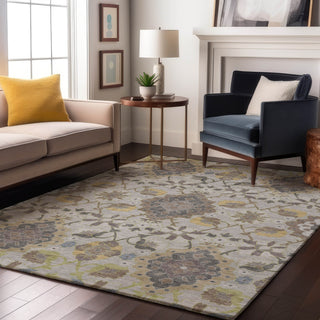 Piper Looms Mayfield Oriental AMF1002 Gray Machine Washable Area Rug Lifestyle Image Feature