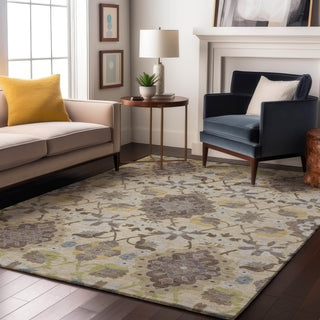 Piper Looms Mayfield Oriental AMF1002 Ivory Machine Washable Area Rug Lifestyle Image Feature