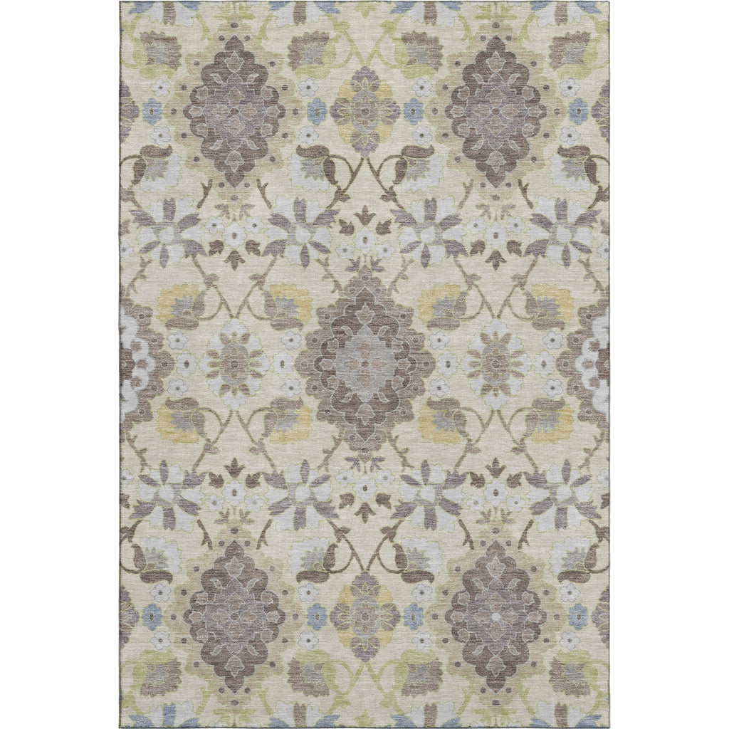 Piper Looms Mayfield Oriental AMF1002 Ivory Machine Washable Area Rug main image