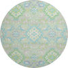 Piper Looms Mayfield Oriental AMF1002 Mint Machine Washable Area Rug Round Main Image