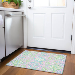 Piper Looms Mayfield Oriental AMF1002 Pink Machine Washable Area Rug Scatter Lifestyle Image Feature