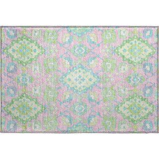 Piper Looms Mayfield Oriental AMF1002 Pink Machine Washable Area Rug Scatter Main Image