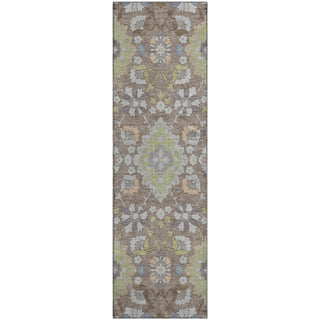 Piper Looms Mayfield Oriental AMF1002 Taupe Machine Washable Area Rug Runner Main Image