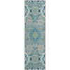 Piper Looms Mayfield Oriental AMF1002 Teal Machine Washable Area Rug Runner Main Image