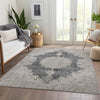 Piper Looms Mayfield Oriental AMF1003 Black Machine Washable Area Rug Lifestyle Image Feature