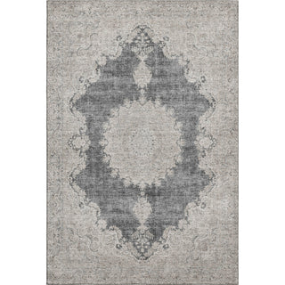 Piper Looms Mayfield Oriental AMF1003 Black Machine Washable Area Rug main image