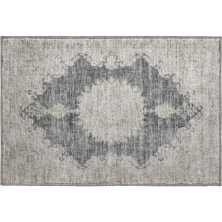 Piper Looms Mayfield Oriental AMF1003 Black Machine Washable Area Rug Scatter Main Image
