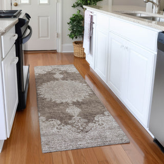 Piper Looms Mayfield Oriental AMF1003 Brown Machine Washable Area Rug Runner Lifestyle Image Feature