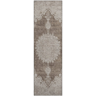 Piper Looms Mayfield Oriental AMF1003 Brown Machine Washable Area Rug Runner Main Image