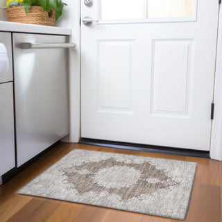 Piper Looms Mayfield Oriental AMF1003 Brown Machine Washable Area Rug Scatter Lifestyle Image Feature