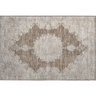 Piper Looms Mayfield Oriental AMF1003 Brown Machine Washable Area Rug Scatter Main Image